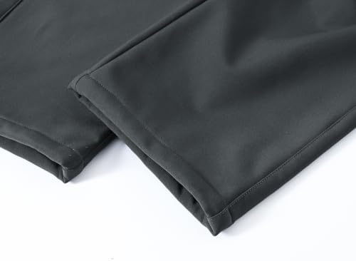 BASUDAM Men's Work Pants Softshell Winter Fleece Lined Insulated Outdoor