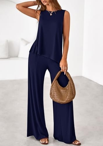PRETTYGARDEN Women's Summer 2 Piece Matching Lounge Sets