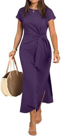 ANRABESS Womens Summer Wrinkle-Free Maxi Dress