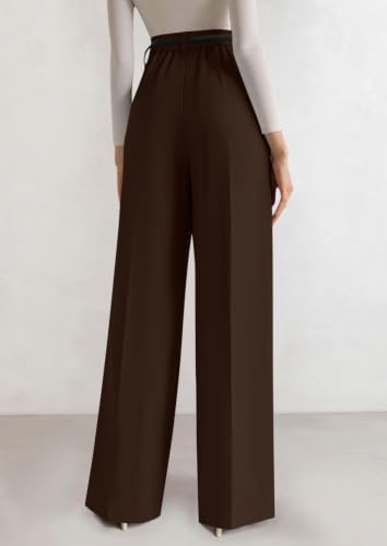 PRETTYGARDEN Women's Tailored Wide Leg Work Dress Pants