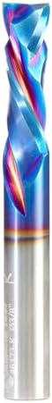 Amana Tool Spektra Extreme Tool Life Solid Carbide CNC Compression Spiral Router Bit, 46173-K, 3/8 D x 1-1/8 CH x 3/8 Shank x 3 Inch Long 2 Flute