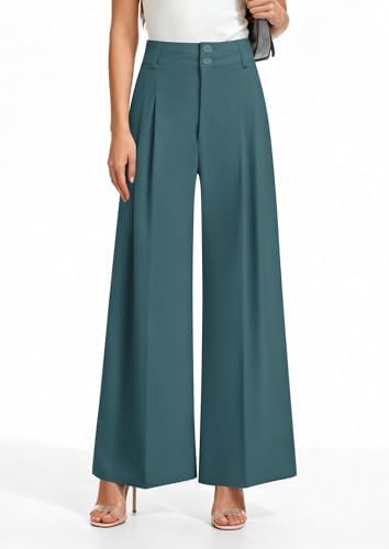PRETTYGARDEN Women's High Waisted Wide Leg Dress Pants
