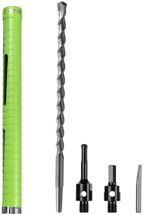 1 Inch Dry Core Drill Bit with Pilot Bit and 2 Pcs Adapters