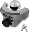 RETRUE Heavy Duty Trailer Lock for 2 5/16" Ball Hitch Coupler, Gray