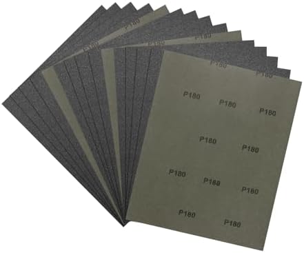 15Pcs Sand Paper 9x11Inch 180Grit Silicon Carbide Sandpaper Sheets