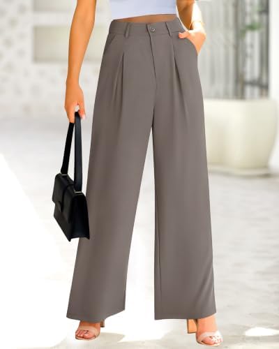 BTFBM Fall High Waisted Business Casual Palazzo Pants for Women Dressy 2026