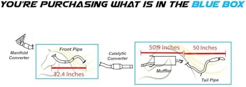 Northeastern Exhaust | Front Pipe, Muffler, Resonator Exhaust System Kit Compatible for RAV4 2006-2008 2.4L | RAV4 2009-2012 2.5L | Free Gaskets, Clamp, Hangers, and Spring Bolt Kit Included