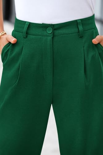 CFLONGE Womens Ankle Work Pants Trousers Casual Slacks