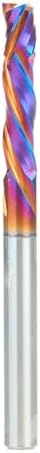 Amana Tool CNC SC Spektra Extreme Tool Life Coated Compression Spiral, 48322-K, 6mm D x 28mm CH x 6mm SHK x 75mm Long 3 Flute Router Bit