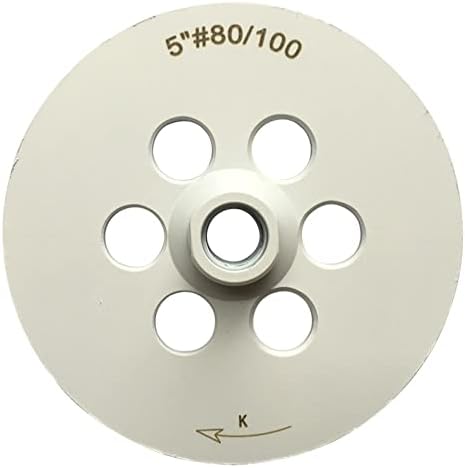 5" Grinding Wheels for Concrete, Granite, and Marble, #80/100 Grit