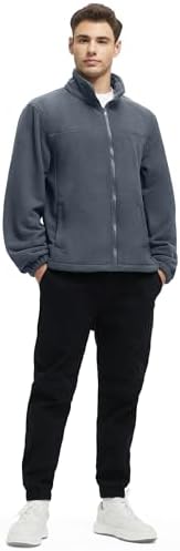 VOPOKER Mens 3 in 1 Winter Coats Waterproof Warm Fleece Jacket With Multi-Pockets