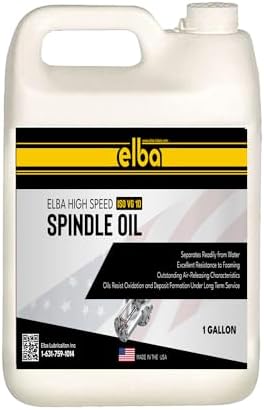 Elba High Speed Spindle Oil 10 | ISO VG 10 | Premium Ultra Clean Spindle Lubricant for CNC Machining Tools | 1 Gallon | Made in USA
