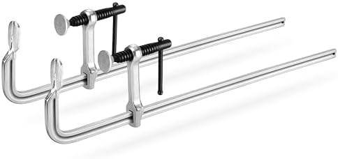 Jorgensen 18-Inch Light-Duty Drop Forged Steel Bar Clamps, 2-Pack