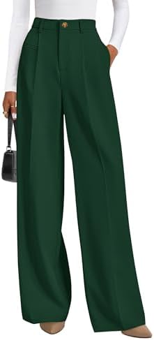 PRETTYGARDEN Women's Tailored Wide Leg Work Dress Pants