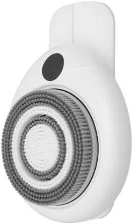 Electric Back Scrubber for Shower - Electric Shower Scrubber Wall-Mounted Body Brush with Replaceable Heads Spin Scrubber for Back Cleansing with 3 Modes & 7.09" Brush Disc for Bathroom Home Spa IPX5