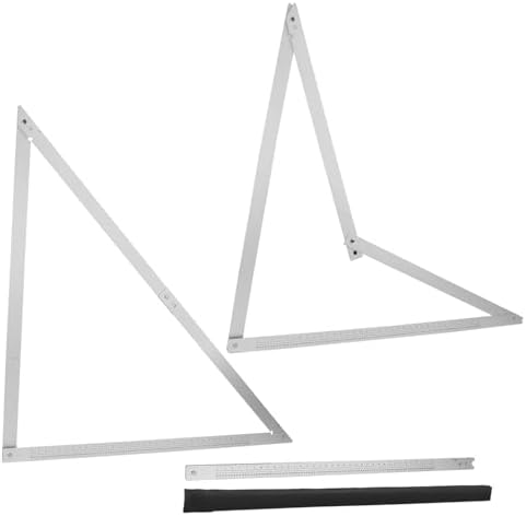 QWORK Combination Square, 48" Folding Aluminum Angle Ruler Precision Carpenter Tool for Framing, Woodworking