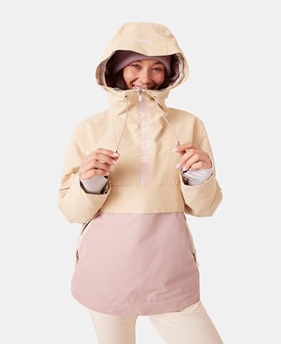 Roxy Women's Shelter Snowboard Jacket – 10k Waterproof Insulated Ski Jacket, Pfas-free, Hydrosmart Collar