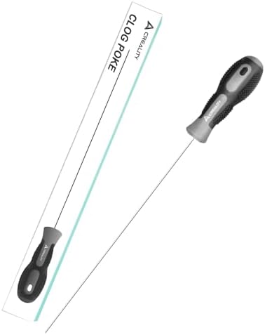 Creality 3D Printer Tools, Creality Clog Poke 3D Printer Nozzle Cleaning Kit for 1.75mm Filament Nozzles, Φ1.5mm Needle with Arrow Tip, 210mm Prolong&Hight Hardness Cleaning Hotend Without Disassembly