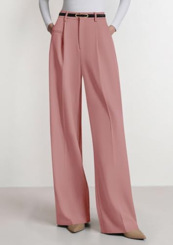 PRETTYGARDEN Women's Tailored Wide Leg Work Dress Pants
