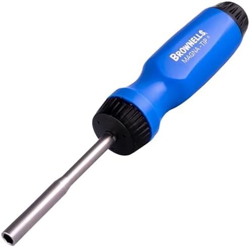 Brownells Magna-Tip Gunsmithing Ratcheting Magnetic Screwdriver and Bit Set, Gunsmith Tools, Made in the USA, Screw Driver 430108677