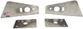 Buyers Products PLB12S Truck Hood Light Brackets for Use with Single Stud Plow Lights, Stainless Steel