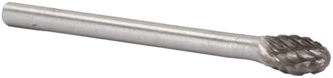 Drill America SE-61 Carbide Burr/Rotary File Oval Double Cut for Die Grinder 3/32" Dia. x 1/8" Cut Length with 3/32" Shank and 1-1/2" Overall Length, DUL Series