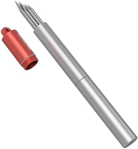 YESWELDER TIG Tungsten Electrode Pre-Sharpened Welding Tungsten 1/8" x 7" (Red, WT20/EWTh-2) 10-pk