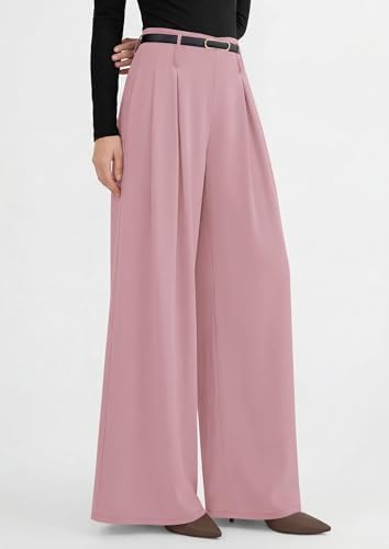PRETTYGARDEN Womens Wide Leg Dress Pants Flowy Trousers