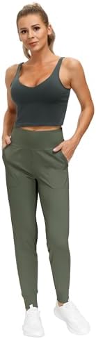 THE GYM PEOPLE Women's Workout Joggers Pants Lightweight Lounge Leggings