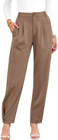 BTFBM Business Casual Outfits for Women Tapered Work Pants