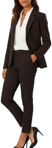 Marycrafts Women’s Two Piece Suits – Business Blazer Pant Suit Set, Professional Work Outfit for Office