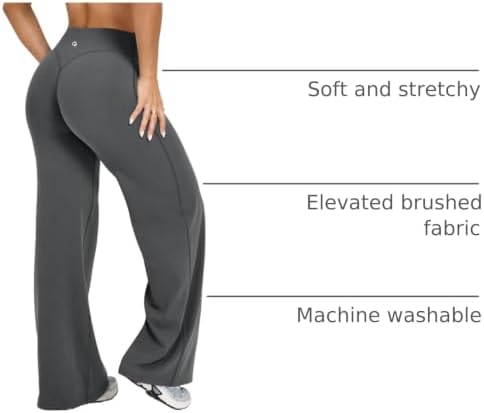 OQQ Yoga Pants Women Casual Soft Straight Leg Bottoms