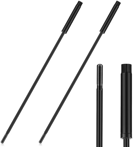 Zonon 2 Pcs Milling Machine Pull Rod Compatible with R8, 7/16 Thread Draw Bar Overall Drawbar Compatible with Bridgeport Milling Machine Part
