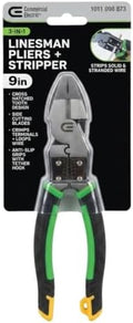 Commercial Electric 3-in-1 Linesman Pliers + Stripper 9 inch