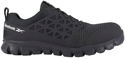 Reebok Men's Rb4041 Sublite Cushion Safety Toe Athletic Work Shoe Black