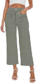 Wide Leg Jeans for Women Trendy High Waisted Flare Jeans Cropped Pants Stretchy Baggy
