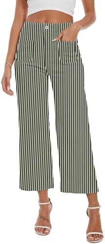 Wide Leg Jeans for Women Trendy High Waisted Flare Jeans Cropped Pants Stretchy Baggy