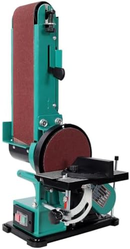 Belt and Disc Sander, 4" x 36" Belt & 6" Disc Benchtop Sander with Beveling Work Table, Heavy Duty Sanding Station for Woodworking, Metal and Plastic