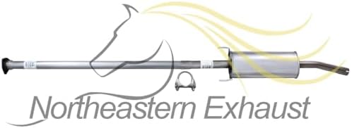 Northeastern Exhaust | Stainless Steel Intermediate Pipe, Center Muffler, Rear Muffler Assembly Compatible for 2006-2008 Honda Ridgeline 3.5L | Free Gasket and Clamps Included