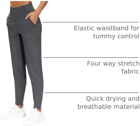 THE GYM PEOPLE Women's Workout Joggers Pants Lightweight Lounge Leggings