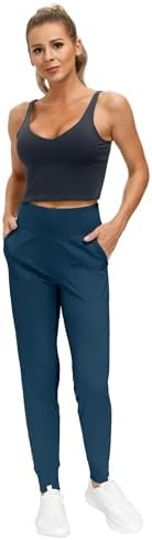 THE GYM PEOPLE Women's Workout Joggers Pants Lightweight Lounge Leggings