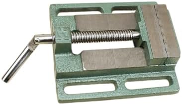 4-inch Cast Iron Drill Press Vise Bench Clamp for Woodworking Milling and Drilling with Table Mount, Small Heavy-duty Workholding Device for Workshop Use Random Color