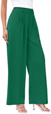 KICZOY Women Casual Wide Leg Dress Pants High Waist Lightweight Flowy Pants