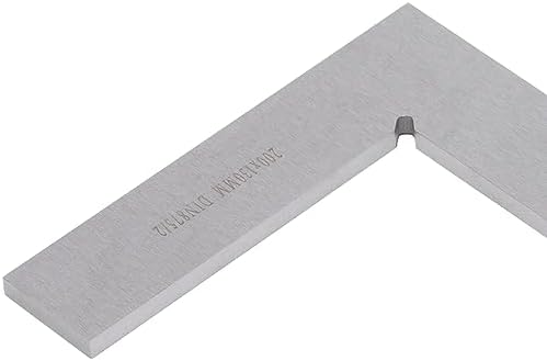 Machinist Square 200x130mm / 7.9 x 5.1 inch 90 Degree Right Angle Ergonomic Carbon Steel Engineer Square Ruler