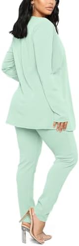 Aro Lora Pant Suits for Women Dressy Casual 2 Piece Outfits