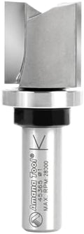 Amana Tool 45365 Carbide Tipped Flush Trim Plunge Template Router Bit 1 Dia x 1 Inch x 1/2 Shank with Upper Ball Bearing