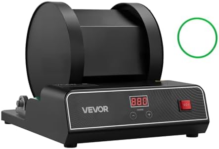 VEVOR Rock Tumbler Kit, 17 lbs Rock Polishing Kit, 2-Speed Stone Polishing Kit with 240-Hour Polishing Timer, Rock Polisher with Belt-Driven Brushless Motor, Rock Polisher for Adults and Kids