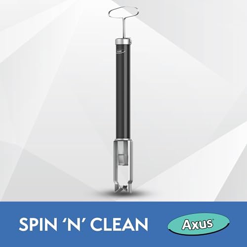 Axus Decor Spin'N'Clean Tool, Paint Roller Cleaner & Paint Brush Cleaner, Centrifugal Force for Instant Reuse, Compatible with core Rollers & Brush Sizes, to Suit 44mm core Rollers
