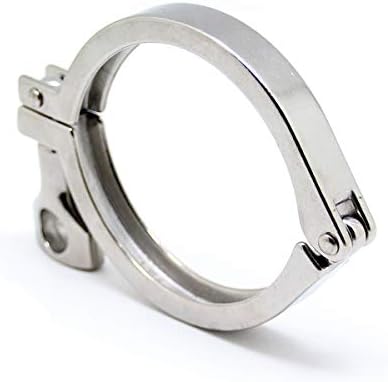 QiiMii 13MHHM Stainless Steel 304 Single Pin Heavy Duty Tri Clamp with Wing Nut for Ferrule TC 3"(3 Inch)