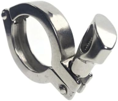 1pcs Heavy Duty Sanitary Stainless Steel Tri Clamp with Silicone Gasket- 304 Stainless Steel Quick Connection Device(233mm)